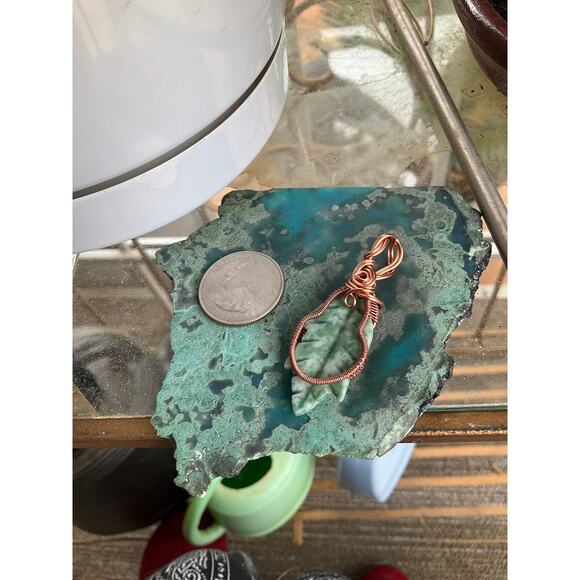 Tree Agate Wire Wrap Pendant, WireWeavedUniques - Picture 10 of 11